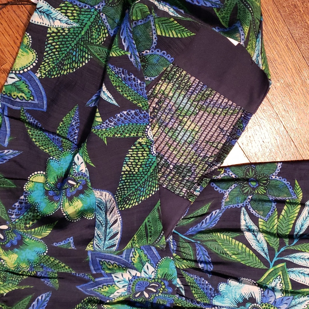 RACHEL ZOE Floral Green and Blue Matching Skirt Set L - Picture 7 of 14